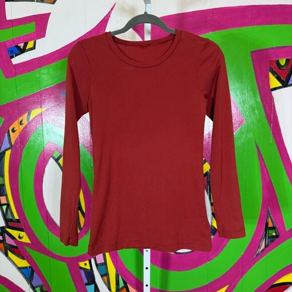 Eddie Bauer, Red Long Sleeve Top. Size similar to a XS. Good used condition! - Picture 1 of 5